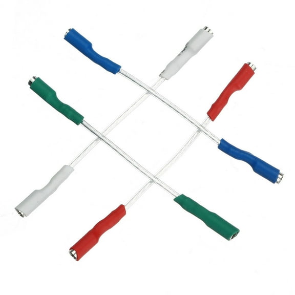 Turntable Phonograph Lead Wires Pack of 4, 50mm for 1.2-1.3mm Pins Turntable Phono Headshell Parts