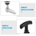 thumbnail image 4 of BRIGHTFUFU Camper Door Latch T-shaped Handle Zinc Alloy Black 1Set RV Use, 4 of 8