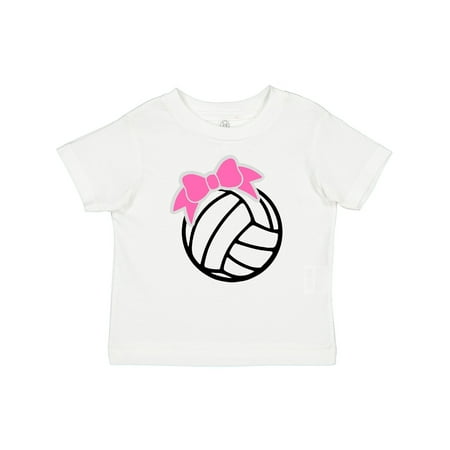 

Inktastic Volleyball with Pink Bow Gift Baby Boy or Baby Girl T-Shirt