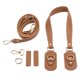 thumbnail image 3 of Cuero de la PU Correa de repuesto Bolsa Correa Monedero Correa Asas de bolso con hebilla - Tan Broncearse Soledad correas de repuesto para bolso, 3 of 10