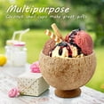 thumbnail image 4 of 6 Pcs Natural Coconut Shell Cups, Hawaiian Theme Luau Party Cups Supplies, Coconut Cups for Party, Coffee shop, Ice Cream Store, Restaurant, Special Coconut Shell Cup Decoration,12oz, 4 of 7