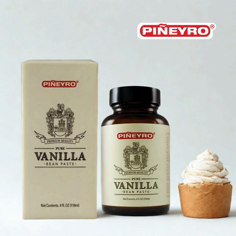 Piñeyro (Pineyro) Vanilla Paste | From Vanilla Beans | Perfect for Baking, Cooking & Desserts | 100% Vegan & Kosher | Non-GMO & Gluten-Free | 4oz.
