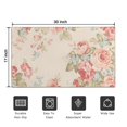 thumbnail image 5 of Botanical Leaves Floral Non-Slip Entryway Door Mat,Colorful Floral Indoor Decor Durable Low Plush Door Mat,Washable Welcome Rug for Patio Hallway Home Decor 17x30 Inches, 5 of 7