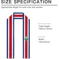 thumbnail image 6 of Costa Rica Flag Graduation Stole Graduate Shawl Sash Scraf Gift For Abroad Student International Study (Square), 6 of 6