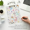 thumbnail image 4 of FMSHPON Unicorn Clipboard Hardboard Wood Nursing Clip Board and Pull for Standard A4 Letter 13x9 inches, 4 of 7