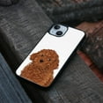 thumbnail image 4 of FINCIBO Soft Rubber Protector Cover Case for Apple iPhone 14 6.1" 2022, Brown Toy Poodle Dog, 4 of 5