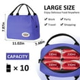 thumbnail image 2 of Aosbos Insulated Lunch Bag Women Cooler Bag Reusable Lunch Bag for Adults Very Peri 8.5L, 2 of 6