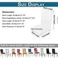 thumbnail image 2 of Gostoto Spandex Jacquard Solid Banquet Chair Cover Floral Stretch Party Decor Dining Room Seat Cover, 2 of 4