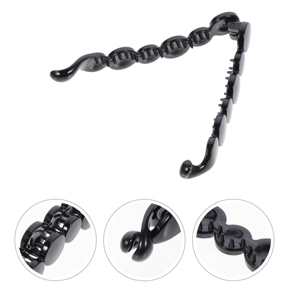 HEMOTON  Girls Large Ponytail Hair Clip for Thick Strong Tension