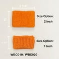 thumbnail image 5 of COUVER Kids Children 1 Inch - Solid/Plain Cotton Terry Cloth Wristband (12 Pieces), 5 of 8