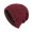 Red, variant on Fashion Couples Winter Hats for Women and Men Sport Style Solid Stripe Knitted for Outdoor Warmth Dark Gray