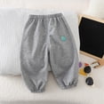 thumbnail image 5 of Toddler 2-3 Years Boys Cargo Joggers Pants Drawstring Jogging Pants Elastic Waist Trousers 6-12 Months 12-24 Months 2T 3T 4T 5T 6T 7T 8T 9T Children Grey School Uniform Pants, 5 of 9