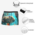 thumbnail image 3 of Pofeuu Underwater Swimming Guinea Pig Print Men’s Boxer Briefs, Moisture-Wicking Underwear, Regular,Trunk-XX-Large, 3 of 5