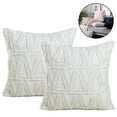 thumbnail image 2 of sofá cama Paquete de 2 fundas de almohada de tapicería corta de felpa suave, funda de cojín de estilo lujoso, fundas de almohada para sofá, dormitorio, cuadrado Ormromra 222176-1, 2 of 3