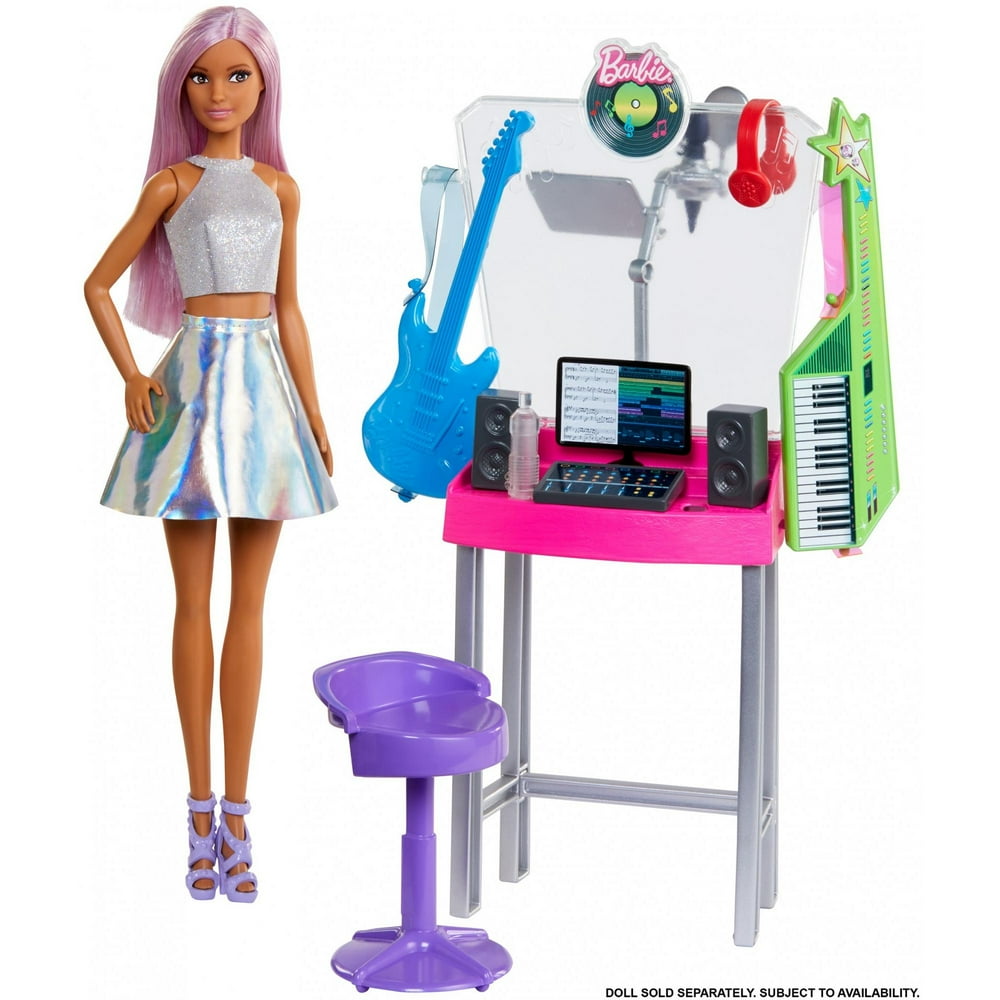 Barbie Career Places Musician Recording Studio Playset with Themed