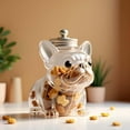 thumbnail image 4 of French Bulldog Candy Jar, Cute Airtight Dog Snack Container for Cookies, Funny Pet Snack Jars for Cookies, Candy, Coffee Pods, Bulldog Kitchen Home Decor for Pet Lovers Gift(1pc), 4 of 7