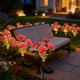 thumbnail image 5 of Lámpara solar con forma de clavel | Lámpara de jardín exterior con estaca y 7 LED | Lámpara de suelo con forma de flor artificial para decorar caminos, patios y terrazas, 5 of 6