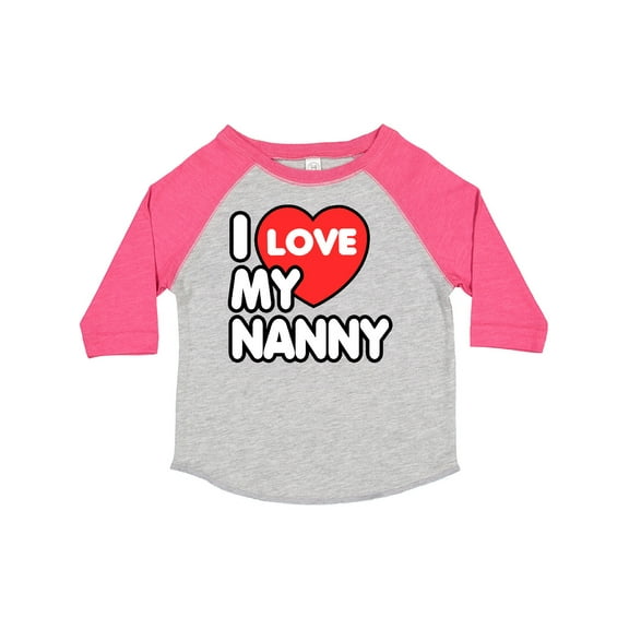 Inktastic I Love My Nanny Boys or Girls Toddler T-Shirt