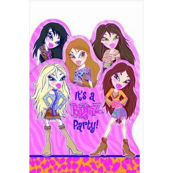Bratz 'Fashion Fierce' Invitations w/ Env. (8ct)