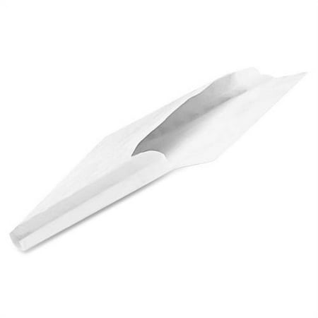 Quality Park Tyvek Open-End Expansion Envelopes Expansion - 10" Width x 13" Length - 1 1/2" Gusset - 18 lb - Self-sealing - Tyvek - 100 / Carton - White