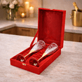 thumbnail image 3 of Handcrafted Brass Champagne Flute/Wine Glasses (Set of 2) – Valentine's Day Gift Set, 3 of 5