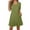 LYQ1_Army Green, variant on Meichang Tshirt Dresses for Women Casual Short Sleeve Crew Neck Pleated Front Mini Dress Summer Solid Loose Fit T Shirt Dresses with Pockets