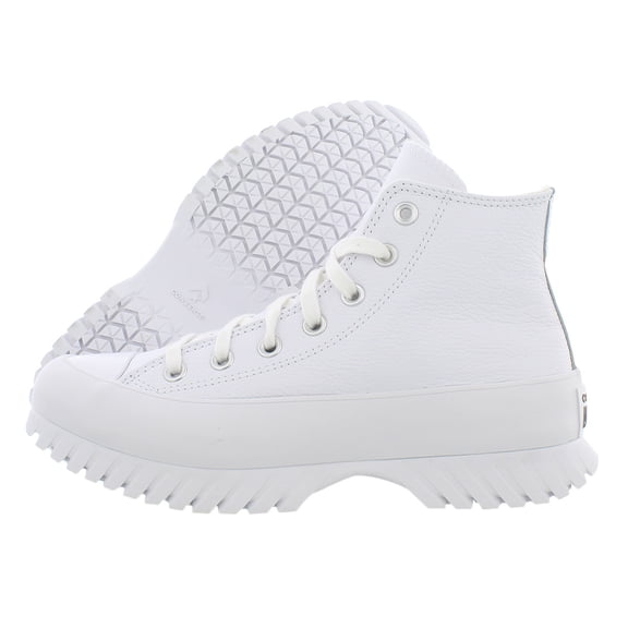 Converse Chuck Taylor All Star Lugged 2.0 Leather Hi Unisex Shoes Size 8, Color: White/Black