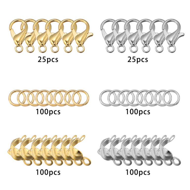 25Pcs Stainless Steel Lobster Clasps For Jewelry Making 9/10/12