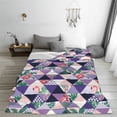 thumbnail image 5 of Pofeuu Plaid Flamingo Print Ultra-Soft Micro Fleece Blanket,for Bed Or Sofa,All Season Throw Blankets Flannel Blanket-60"x50", 5 of 7