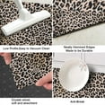thumbnail image 3 of Black and Tan Leopard Print Kitchen Rug Mat,Kitchen Runner Rugs Non Skid Washable,Decorative Kitchen Floor Mats for Kitchen,Sink,Laundry,17"X47", 3 of 5