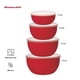 thumbnail image 2 of Prep Bowls KitchenAid, juego de 4 unidades con tapa, color rojo imperio, 2 of 5