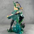 thumbnail image 4 of GK LX MAX Figura de Estatua de 3 Cabezas con Efectos Especiales Verdes, One Piece, Zoro, Modelo de Anime, colección de muñecos, 31,5 cm, 4 of 5