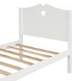 thumbnail image 4 of ARCTICSCORPION Twin Plywood MDF Pinewood Platform Bed, White, 4 of 7