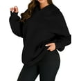 thumbnail image 3 of Fantaslook Hoodies for Women Oversized Fleece Sweatshirts Long Sleeve Pullover Tops Fall Outfits with Pocket, 3 of 10