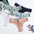 thumbnail image 3 of Tanga de algodón para damas, ropa interior de cintura baja para niñas, pantalones de tanga de encaje para mujer, 3 of 5