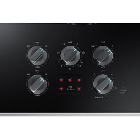Samsung - 36" Electric Cooktop with WiFi and Rapid Boil - Stainless Steel
