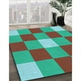 thumbnail image 3 of Ahgly Company Machine Washable Indoor Rectangle Transitional Turquoise Green Area Rugs, 7' x 9', 3 of 7