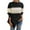 Black, variant on WXLWZYWL Striped Sweaters for Women Trendy Round Neck Knitted Pullover Women Stripe Casual Style Loose Long Sleeve Oversized Sweater Tops