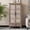 55" Natural Wood, variant on 59" French Country Vintage Sideboard Buffet Cabinet with Embossed Floral Metal Doors and Solid Wood Frame, Retro Storage Cabinet for Kitchen, Living Room