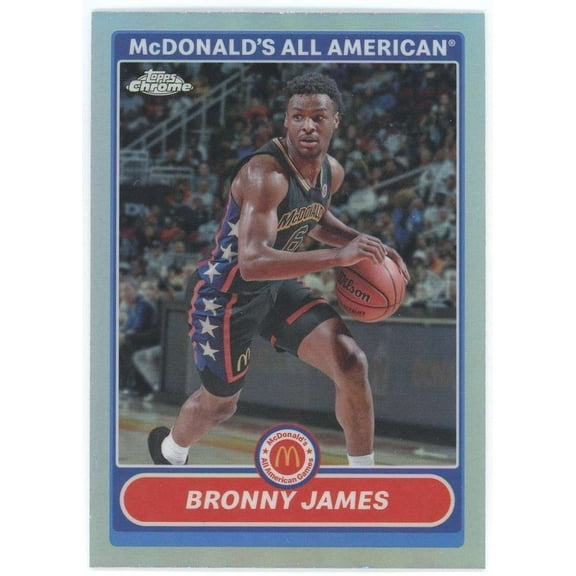 NBA 2023 Topps Chrome McDonald's All American Refractor Bronny James #2K7-7 (Rookie)