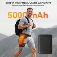 thumbnail image 3 of Carecomfi Almohadilla de masaje térmica inalámbrica para cadera con power bank de 5000 mAh, 3 of 8