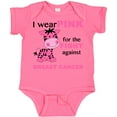 thumbnail image 3 of Inktastic I wear PINK for the fight against Breast Cancer Boys or Girls Baby Bodysuit, 3 of 5