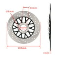 thumbnail image 2 of Front Solid Brake Disc Rotor 265mm For Motomel Skua 150 V6 Motos Coyote, 2 of 7