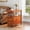 walnut1, variant on Tribesigns 2 Drawers Wooden Side End Table with Storage Shelf for Living Room (1pcs)