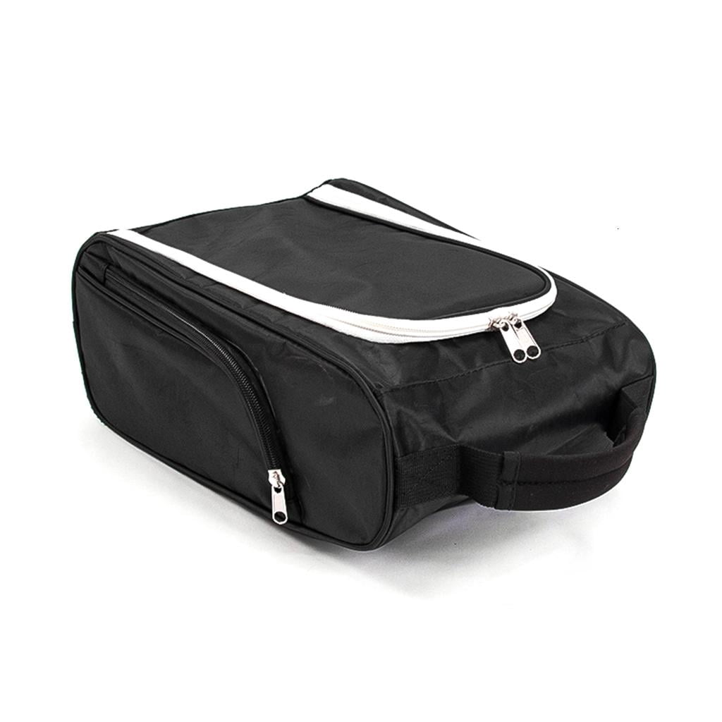 Golfs Shoes Carriers Handbag Golfs Shoe Bag Golfs Accessory Zippered Sports Shoe Carriers Boot Bag with Outside Pockets