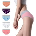thumbnail image 2 of WTXUE Womens Panties Hipster Cotton Bladder Control Womens Cotton High Waist Stretch Briefs Soft Underpants Ladies Women Pack Ladies Panties 5-Pack Plus 4XL, 2 of 3