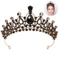 thumbnail image 2 of Bride Crown Retro Rhinestone: Decorative Princess Tiara Wedding Crown for Ladies, 2 of 7