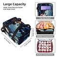 thumbnail image 3 of Mermaid Double Layered Insulated Lunch Bag with Two Compartments, Large Capacity, Refrigerated, Hand-Carried - 7.1x11.4x16.1 Inches, 3 of 6