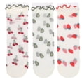 thumbnail image 1 of KAKOWELY 3 pares de calcetines de nailon para mujer, transparentes, de tul, de vestir, elásticos, de malla corta., 1 of 4