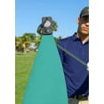 thumbnail image 3 of Magnetic Waffle Weave Microfiber Golf Towel with Clip Aqua, 3 of 9